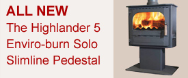 slim line pedestal stove