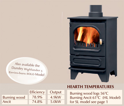 highlander 7 enviroburn stove