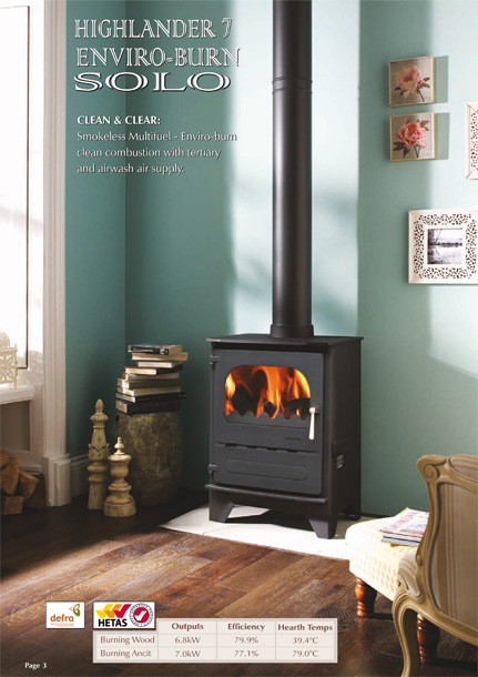 highlander 7 enviro-burn stove